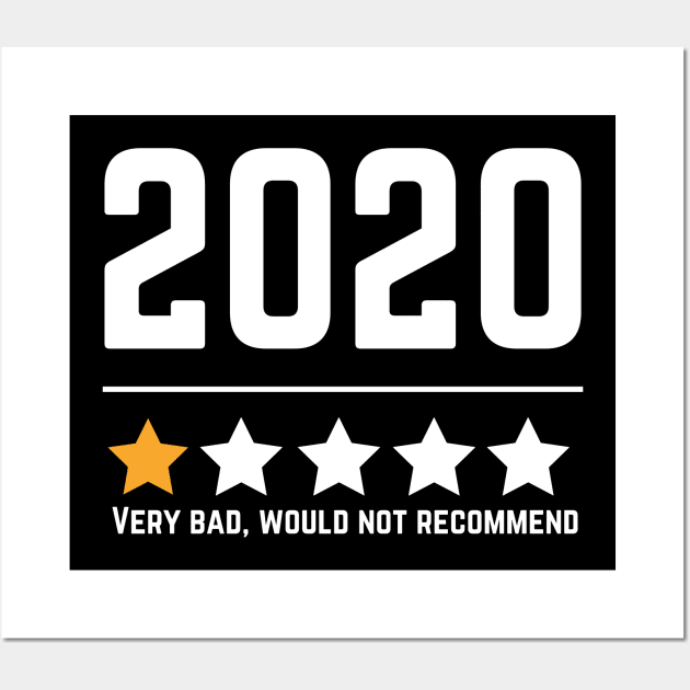 2020 One Star Very Bad Would Not Recommend Wall Art by MalibuSun